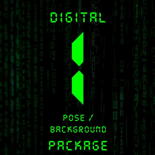 Digital - 1 background/pose