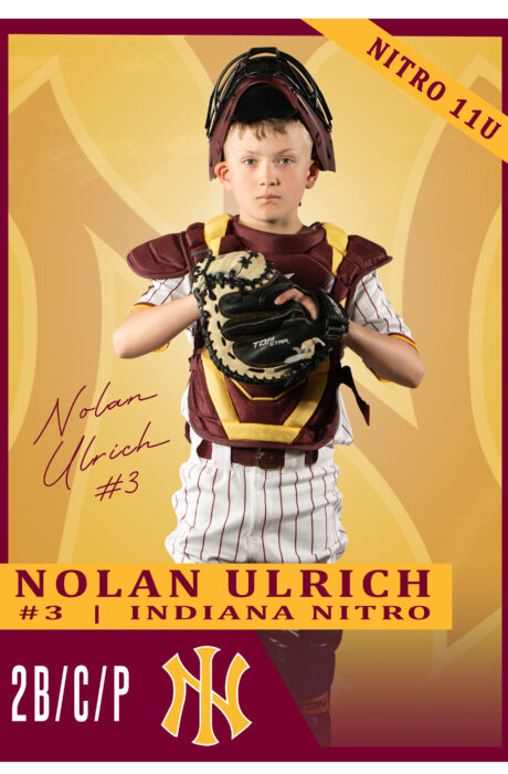 Front side of Trading card, Logo Nitro Background, 3, portrait photograph