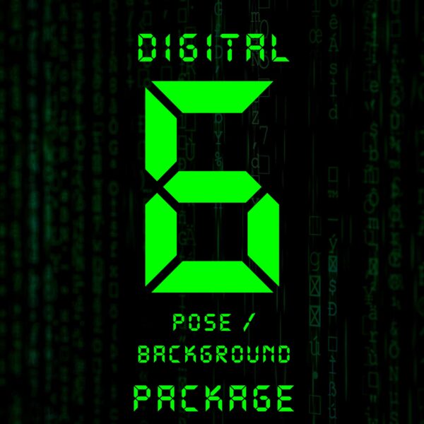 Digital - 6 backgrounds/poses